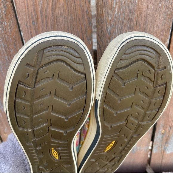 KEEN Women’s Floral Pink Yellow Lace Up Sneakers Wide Toe Box Shoe Size 7 - Picture 8 of 13